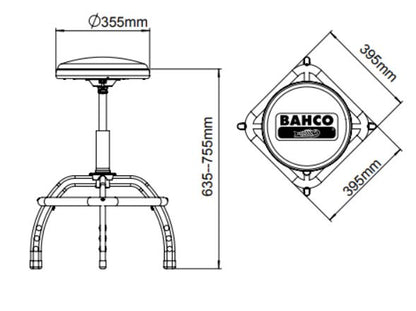Bahco Verstärkte Pneumatische Werkbank BLE305 Ergonomisch