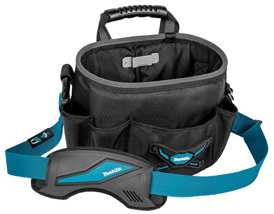 Makita Offene Runde Tasche mit Schulterriemen – Strapazierfähiges 1680 Denier Polyester