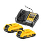 DeWALT DCB1104D2-QW – Set Mit 2 Li-Ion Akkus Und Ladegerät
