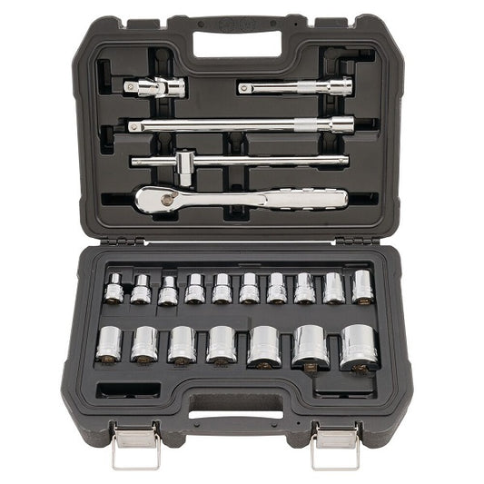 DeWALT 22-teiliger Satz 1/2"-Ratschensteckschlüssel – Professionelles Set In Praktischem Koffer