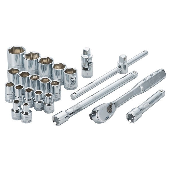 DeWALT 22-teiliger Satz 1/2"-Ratschensteckschlüssel – Professionelles Set In Praktischem Koffer