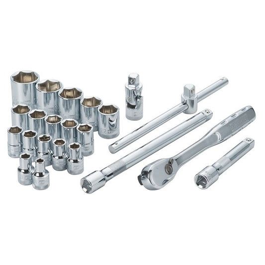 DeWALT 22-teiliger Satz 1/2"-Ratschensteckschlüssel – Professionelles Set In Praktischem Koffer