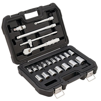 DeWALT 22-teiliger Satz 1/2"-Ratschensteckschlüssel – Professionelles Set In Praktischem Koffer