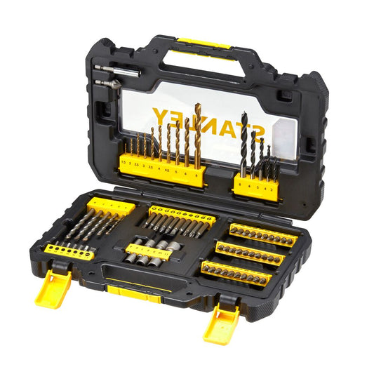 Stanley STA88544-XJ – Umfassender Satz Mit 76 Bohrern Und Steckschlüsseln