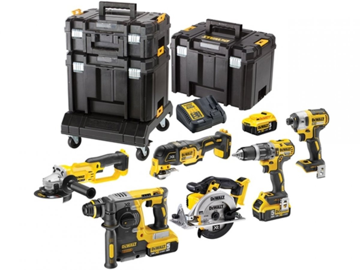 DeWalt Combo-Set DCK654P3T-QW – 6 Akku-Werkzeuge mit 18V Li-Ion Technologie