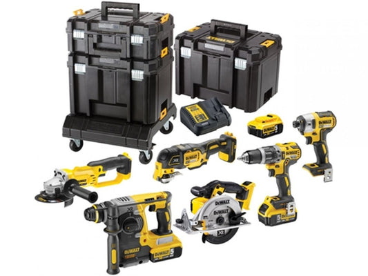DeWalt Combo-Set DCK654P3T-QW – 6 Akku-Werkzeuge mit 18V Li-Ion Technologie