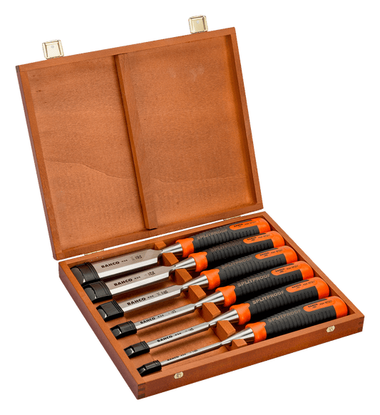Bahco ERGO 6-teiliges Holzbearbeitungsset 434-S6-EUR – Professionelle Werkzeuge Mit Ergonomischem Griff