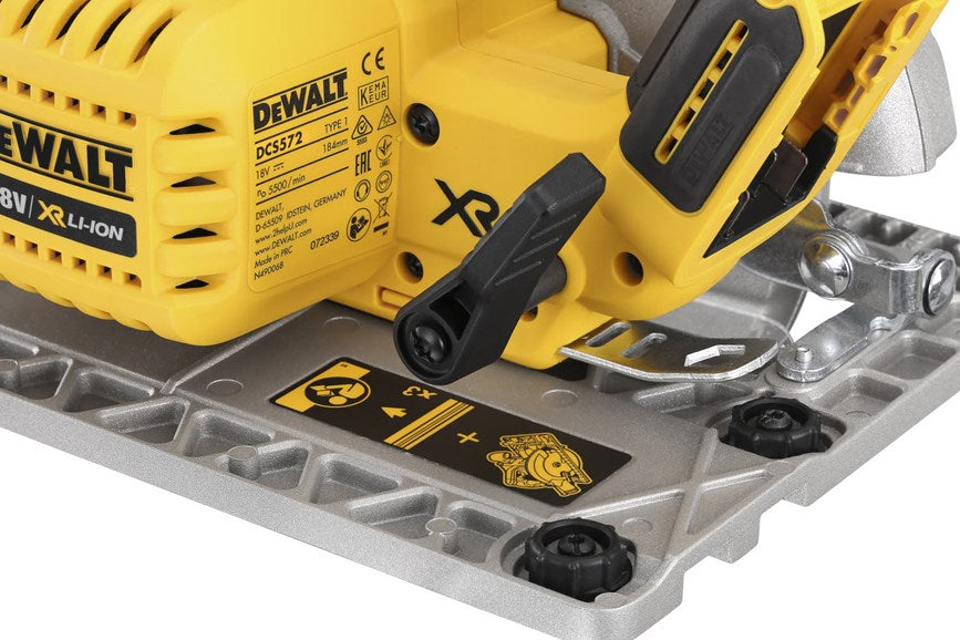 DeWALT Kreissäge DCS572N-XJ 18 V 165 mm Sägeblatt Kompakt