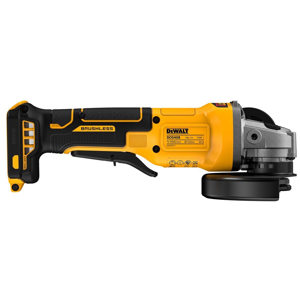 DEWALT + Schleifer + DCG408N-XJ + 20 V + Sicherheitssystem