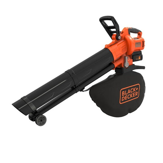 Black+Decker BCBLV3625L1-QW – 3-in-1 Akku-Laubbläser mit Hoher Saugleistung