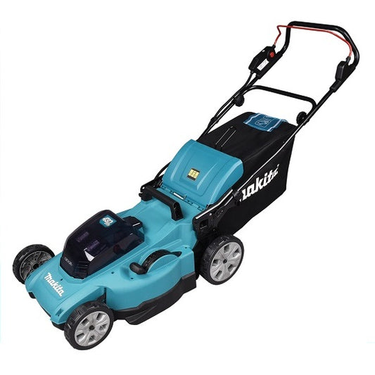 Makita DLM480CT2 – Leistungsstarker Akku-Rasenmäher mit Mulchfunktion