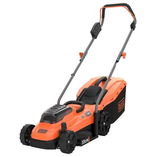 Black+Decker Akku-Rasenmäher BCMW3318L2-QW – Leicht Und Kompakt Mit 33 cm Schnittbreite