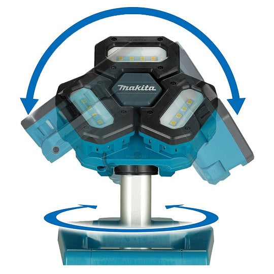Makita DML814 – Wiederaufladbare Teleskop-Zonenleuchte mit 3000 Lumen