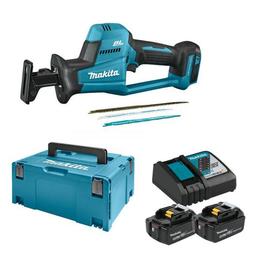 Makita 18V Akku-Säbelsäge DJR189RTJ – Bürstenloser Motor für Optimierte Laufzeit