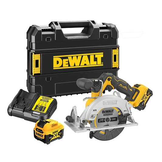 DeWalt Akku-Kreissäge DCS512P2-QW – Robuster Bürstenloser Motor für Längere Laufzeit