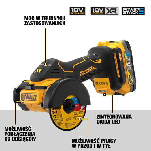 DeWALT Kreissäge DCS438E2T-QW 20 V LED Beleuchtung Kompakt