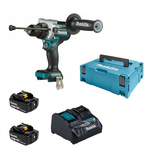 Makita Akku-Bohrhammer DHP486RTJ – Bürstenloser Motor für Hohe Leistung
