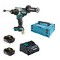 Makita Akku-Bohrhammer DHP486RTJ – Bürstenloser Motor für Hohe Leistung