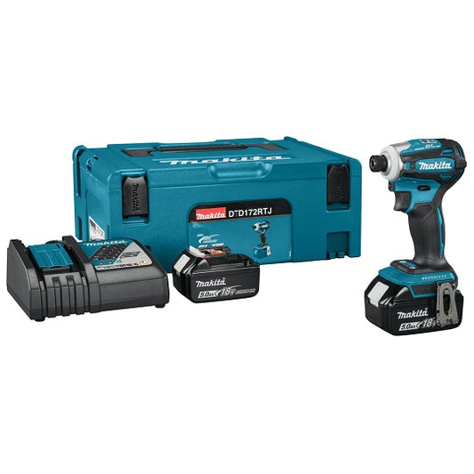 Makita DTD172RTJ 18V Akku-Bohrhammer – Elektronische 4-Stufige Gangschaltung