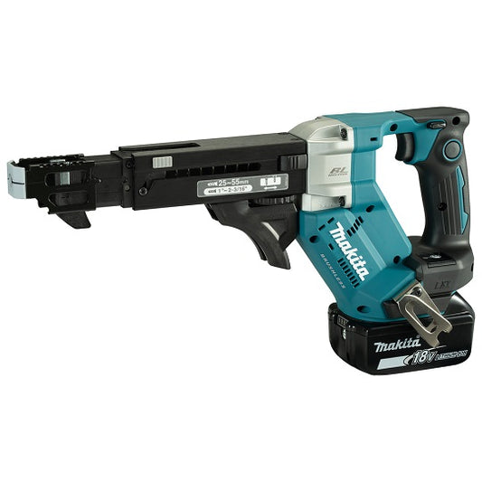 Makita Schrauber DFR551RTJ 18 V Integriertes Magazin