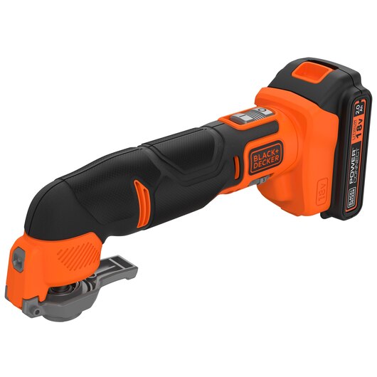 BLACK+DECKER 18V Li-Ion Akku-Multitool BDCOS18D1K – Vielseitiges Multifunktionswerkzeug mit 20 Zubehörteilen