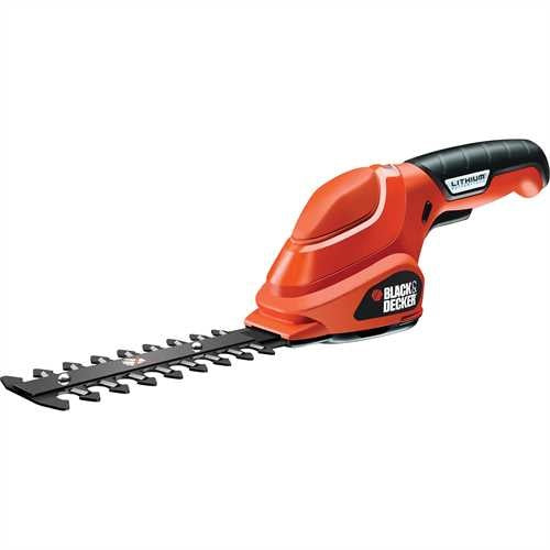 Black+Decker GSL300-QW Wiederaufladbare Akku-Stangenschere – Schnelles Klingenwechsel-System