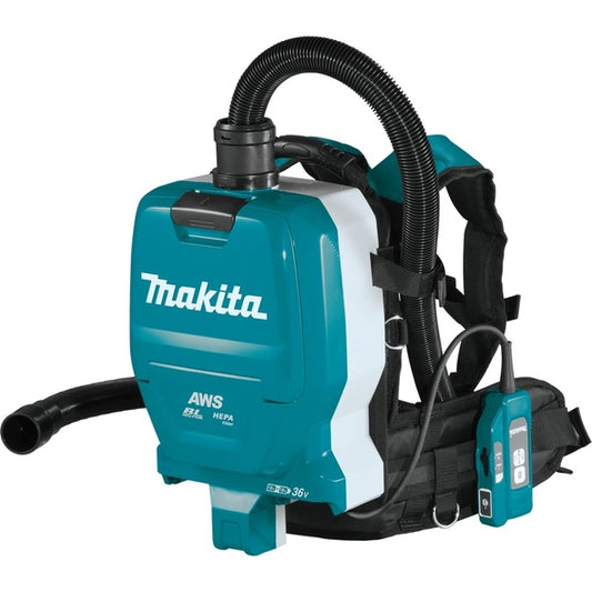 Makita Rucksackstaubsauger DVC265ZXU 2 x 18 V Dauereinsatz