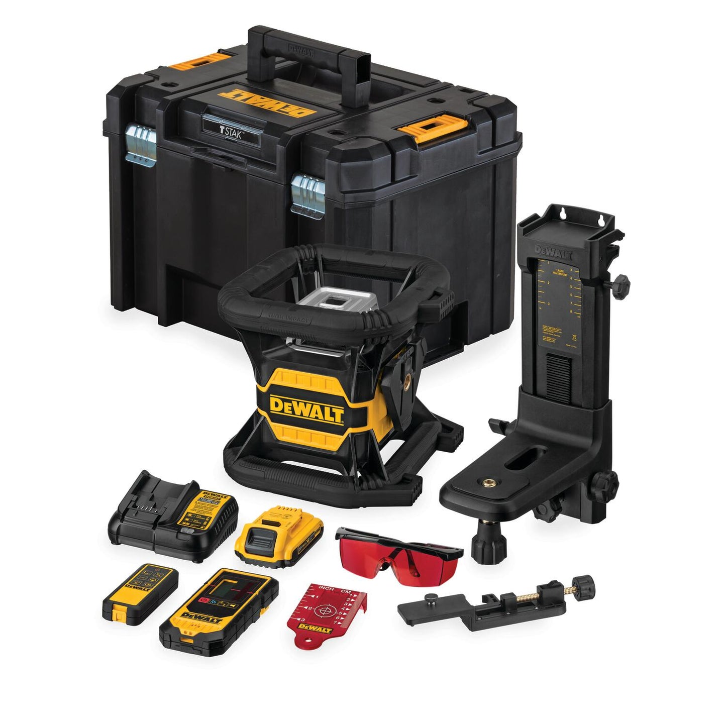 DeWalt DCE080D1RS-QW – Professioneller Kabelloser Rotationslaser mit Bluetooth
