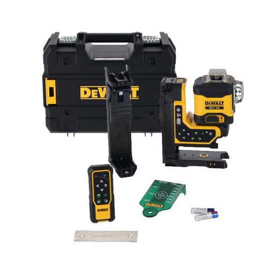 DeWALT 3-Wizkowy 360° Laser DCLE34035B-XJ – Selbstnivellierend Mit Grünem Strahl Bis Zu 80m