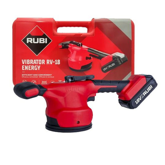 Rubi RV-18 ENERGY – Leichter Akku-Plattenrüttler Mit Saugnapf