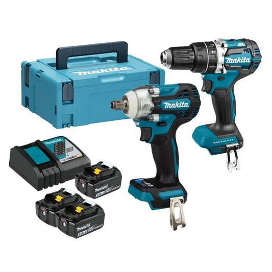Makita 18V Akku Kombi Set DHP484 + DTW300 – Hohe Präzision und Flexibilität