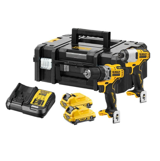 DeWALT Akku-Kombiset DCK2110L2T – 12V Li-Ion mit Bürstenlosem Motor