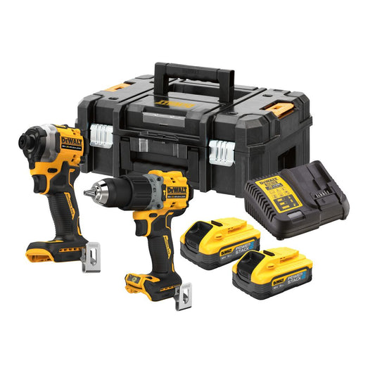 DeWalt DCK2050H2T-QW Combo-Set DCF850 + DCD805 – Leistungsstarker 18V Akku-Werkzeugset mit 2x5,0Ah POWERSTACK