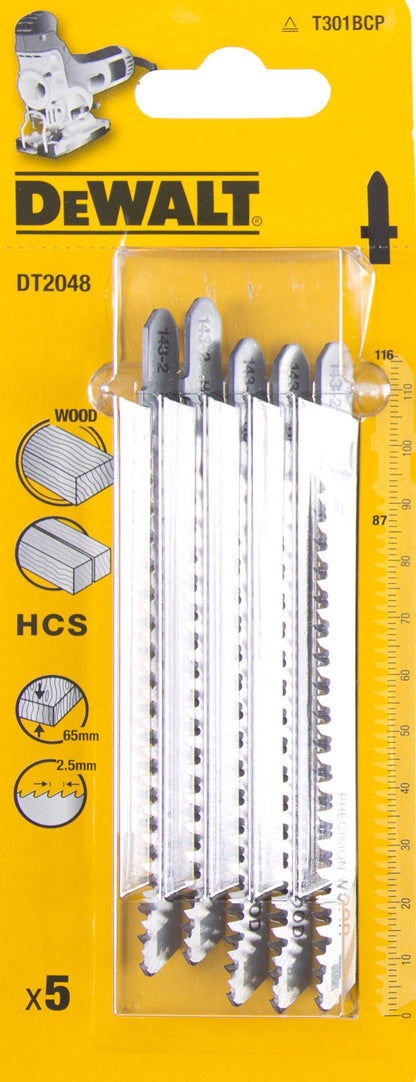DeWalt Stichsägeblätter DT2048-QZ 18 V 116 Mm Holz Set