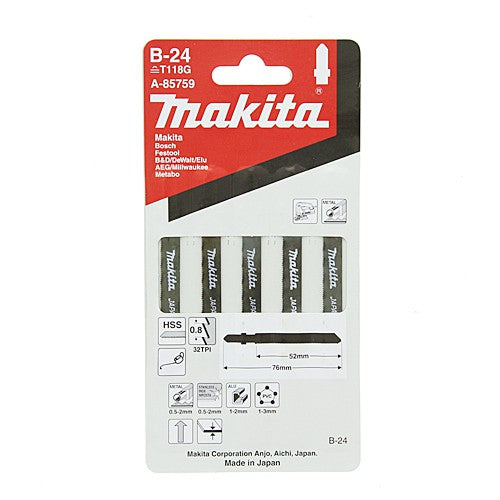 Makita 76mm Stichsägeblätter A-85759 – Präzises Feinschneiden für Metallbearbeitung