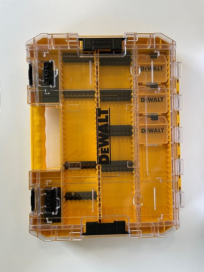 DeWALT Large Tough Case+ DT70804-QZ – Praktische Organizer-Box mit 3 Kleinen Lagerboxen