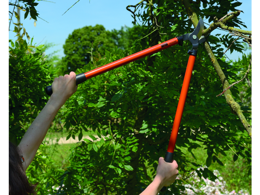 Bahco Profi-Bolzenschneider 600mm P140-F – Ergonomische Zweihand-Gartenschere mit Gehärtetem Stahlkopf