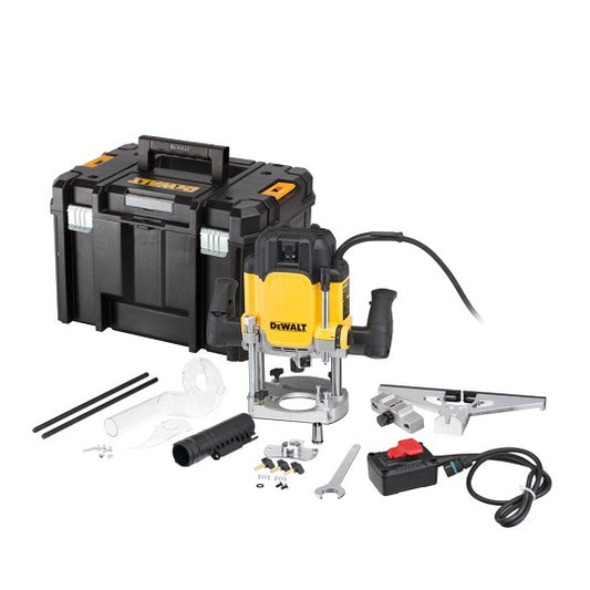 DeWALT DWE627KT-QS – Leistungsstarke 2300W Spindelhobelmaschine mit Externem Adapter