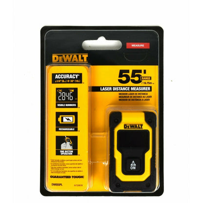 DeWalt DW055PL-XJ – Kompakter Laser-Entfernungsmesser Bis 16 Meter