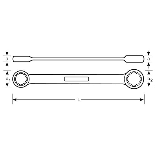 Bahco Ratschenringschlüssel 18 V 10–11 mm Doppelt Wirkender