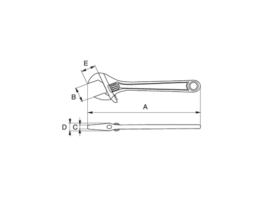 Bahco Maulschlüssel 9031 0 V Ergonomisch Kompakt Leicht