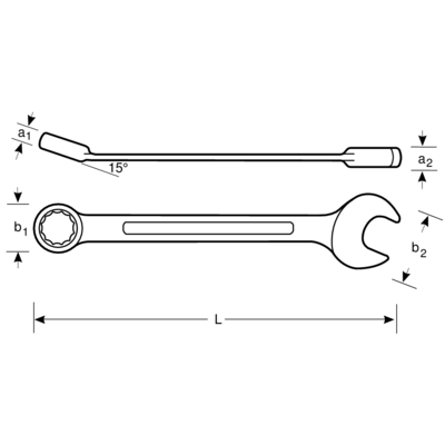 Bahco Ringschlüssel 111M-27 0 V 12-Stufiges Dynamic Drive