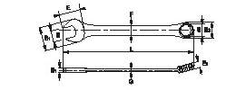 Irimo 32mm Gekröpfter Kombischlüssel 25-32-2 – Hochfester Legierter Stahl