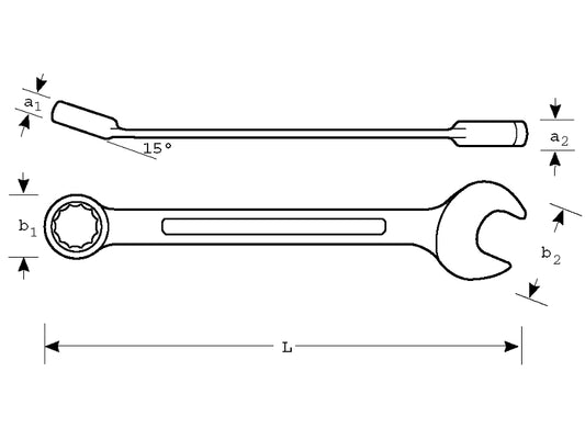 Bahco SB111M-13 M13 Kombischlüssel – Langlebiges Dynamic-Drive-Profil