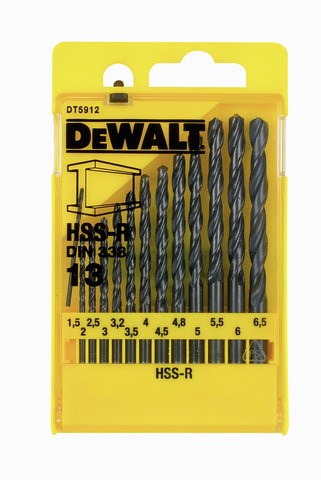 DeWALT HSS-R Metallbohrer 18 V 13-Tlg Bruchfest Set