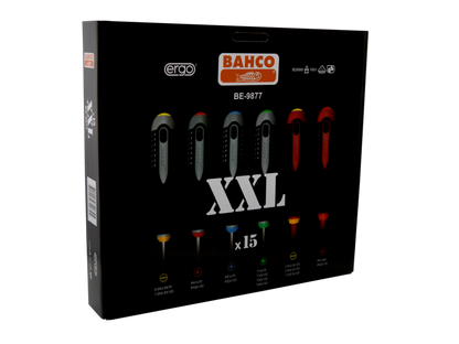 BAHCO+Schraubendreher-Satz+BE-9877+Ergonomische Griffe+Set