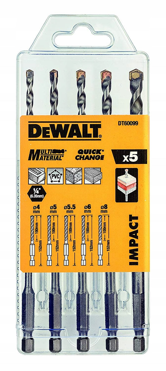 DeWALT Bohrer-Set DT60099-QZ 18 V Hartmetallklingen Set