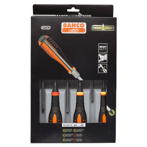 BAHCO BE-9881TB – Professioneller Handschraubendreher Set mit Ergonomischem Griff