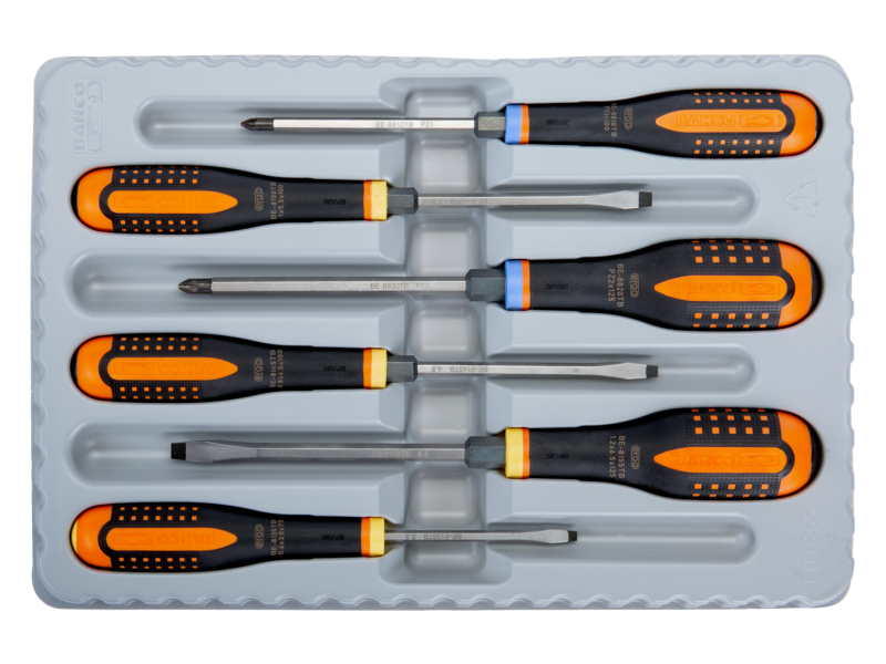 Bahco Schlagschraubersatz BE-9882TB 18 V 6-Teilig Set