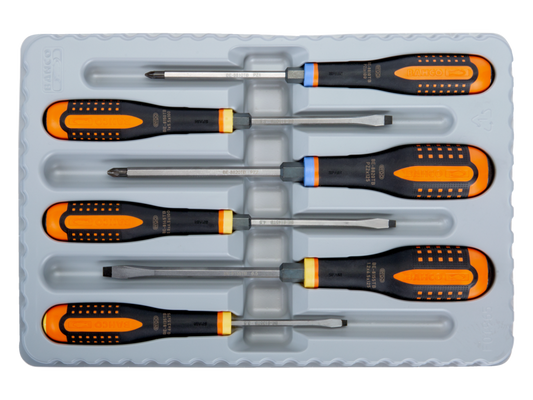 Bahco 6-teiliger Schlagschraubersatz BE-9882TB – Ergonomisches Design für Maximale Bedienungskomfort